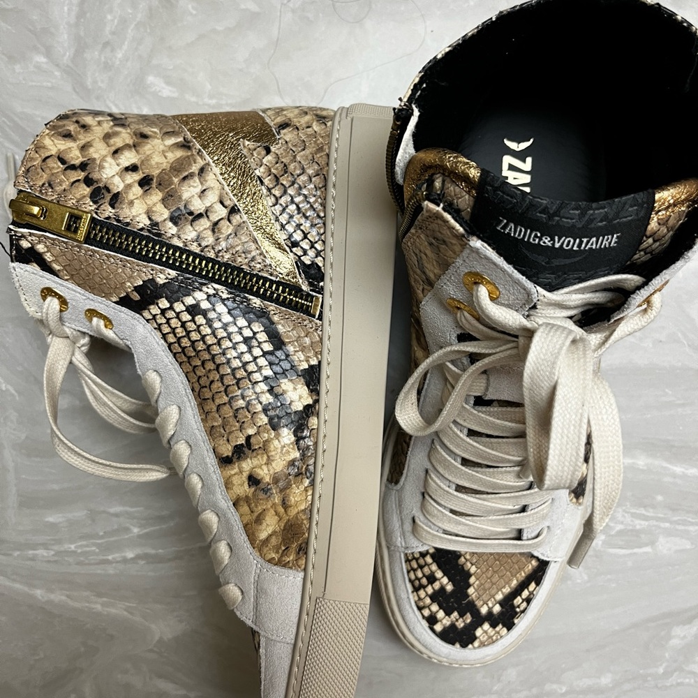 Zadig&voltaire High flash sneakers in DESSERT